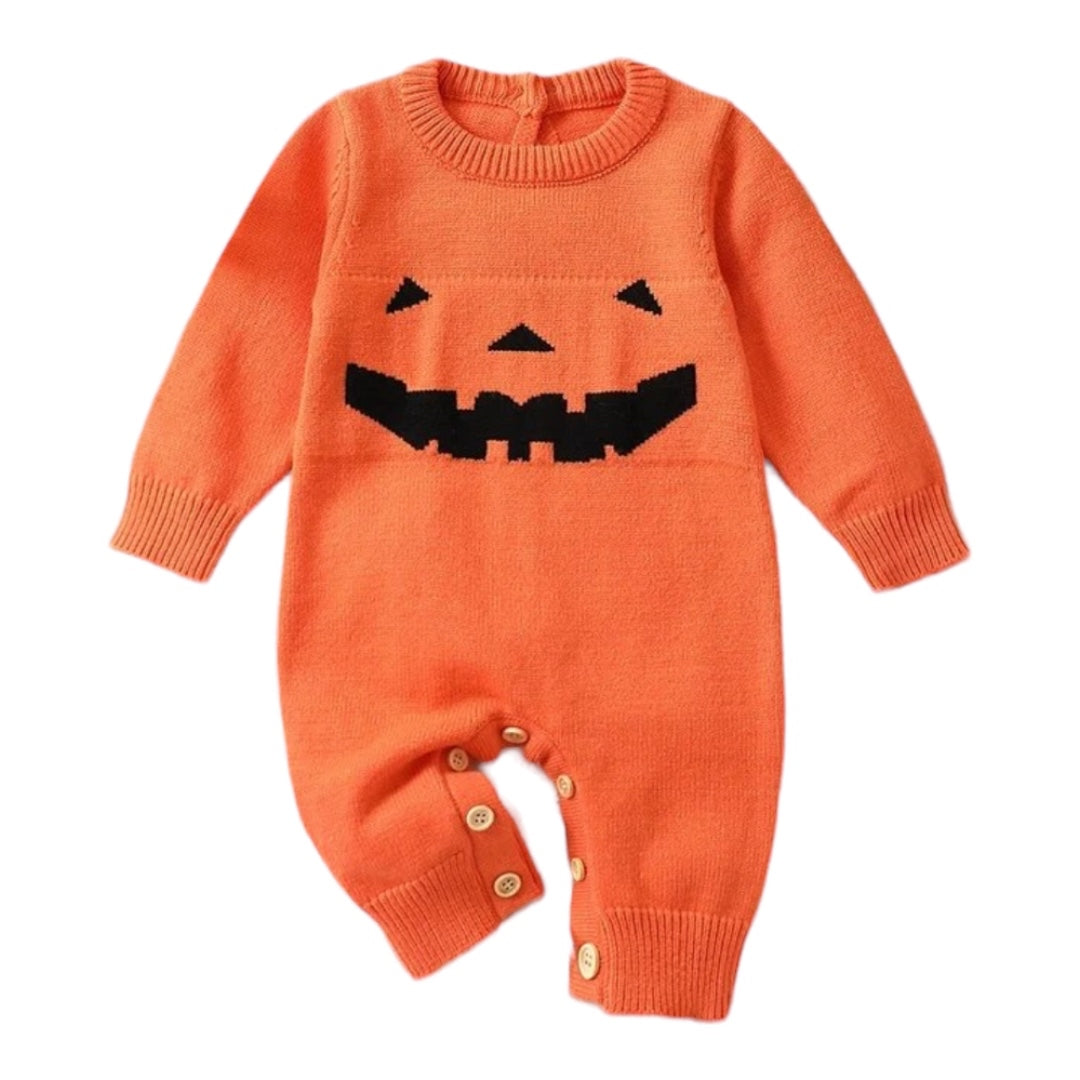 Pumpkin Knit Sweater Jumpsuit