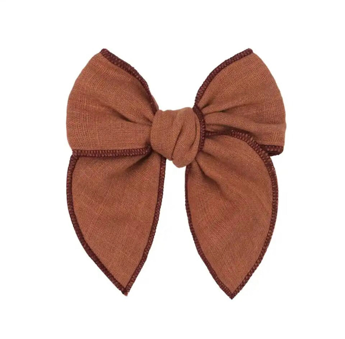 Rust Linen Bow