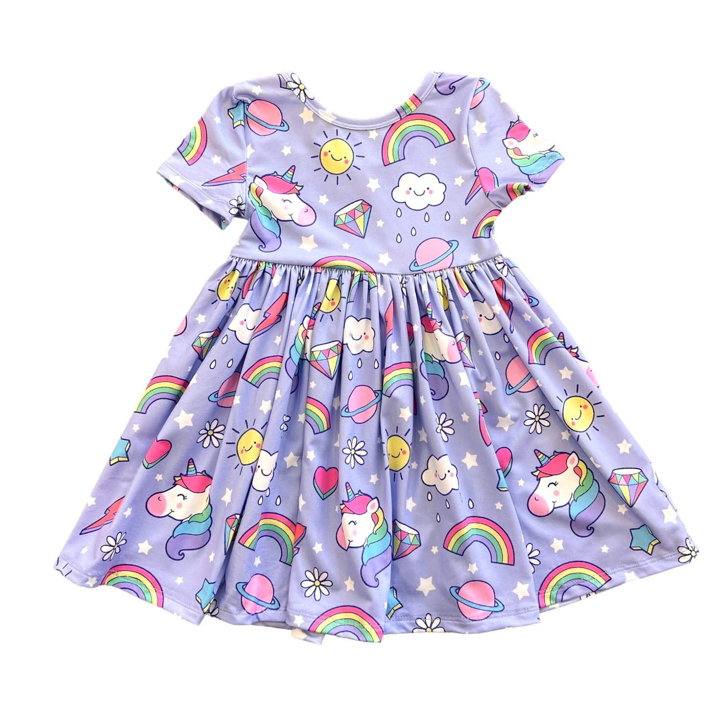Galactic Unicorns Twirl Dress