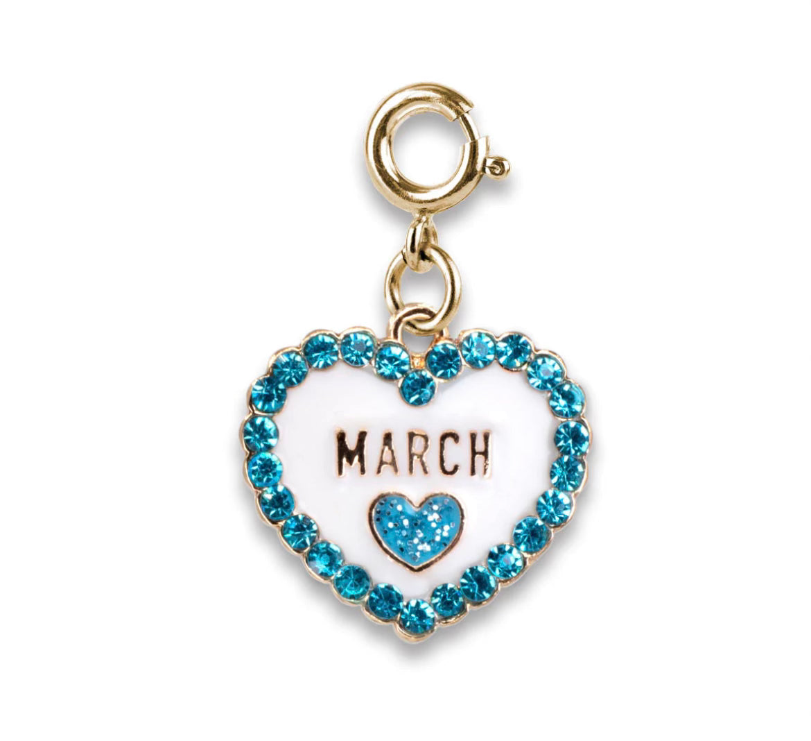 March Birth stone charm