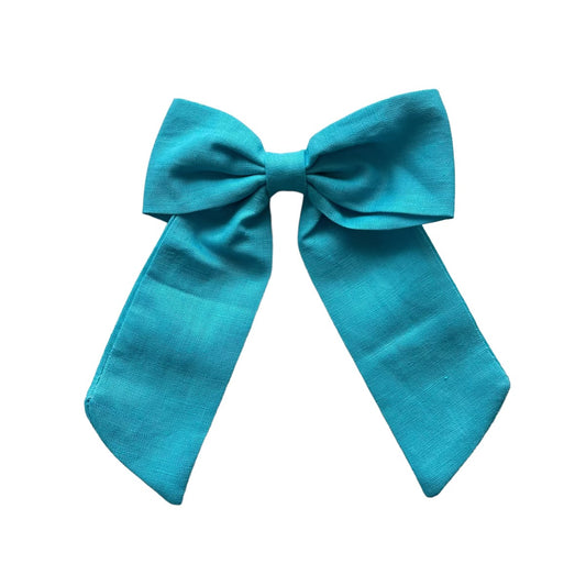 Long Tail Linen Bow