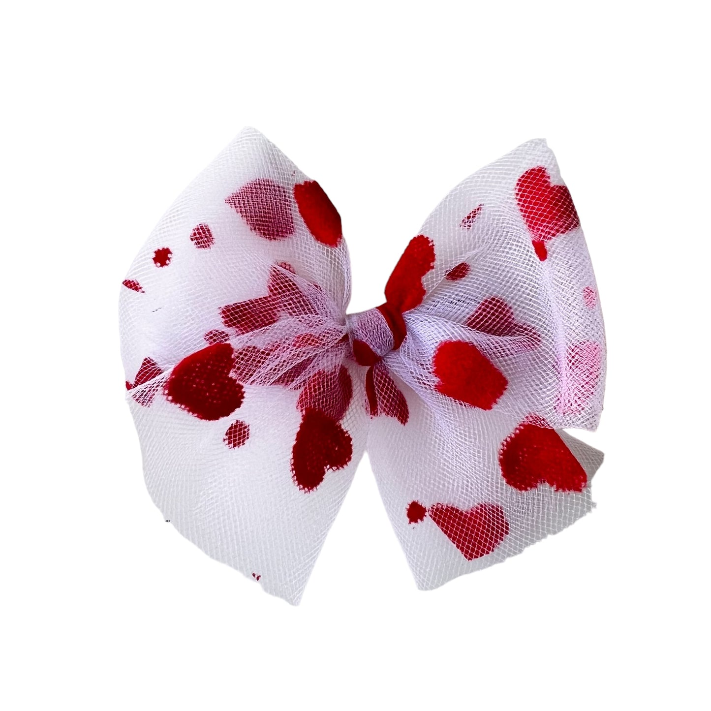 Heart Tulle Bow