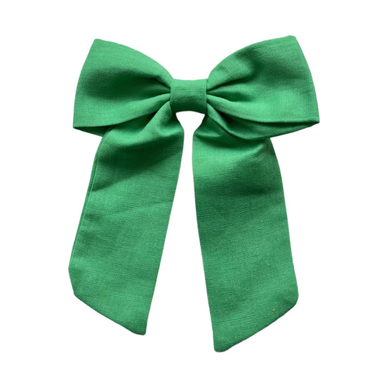 Long Tail Linen Bow