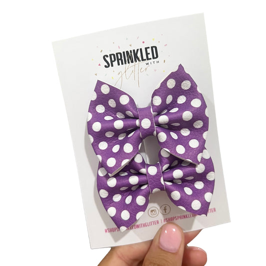 Purple Polka Dots