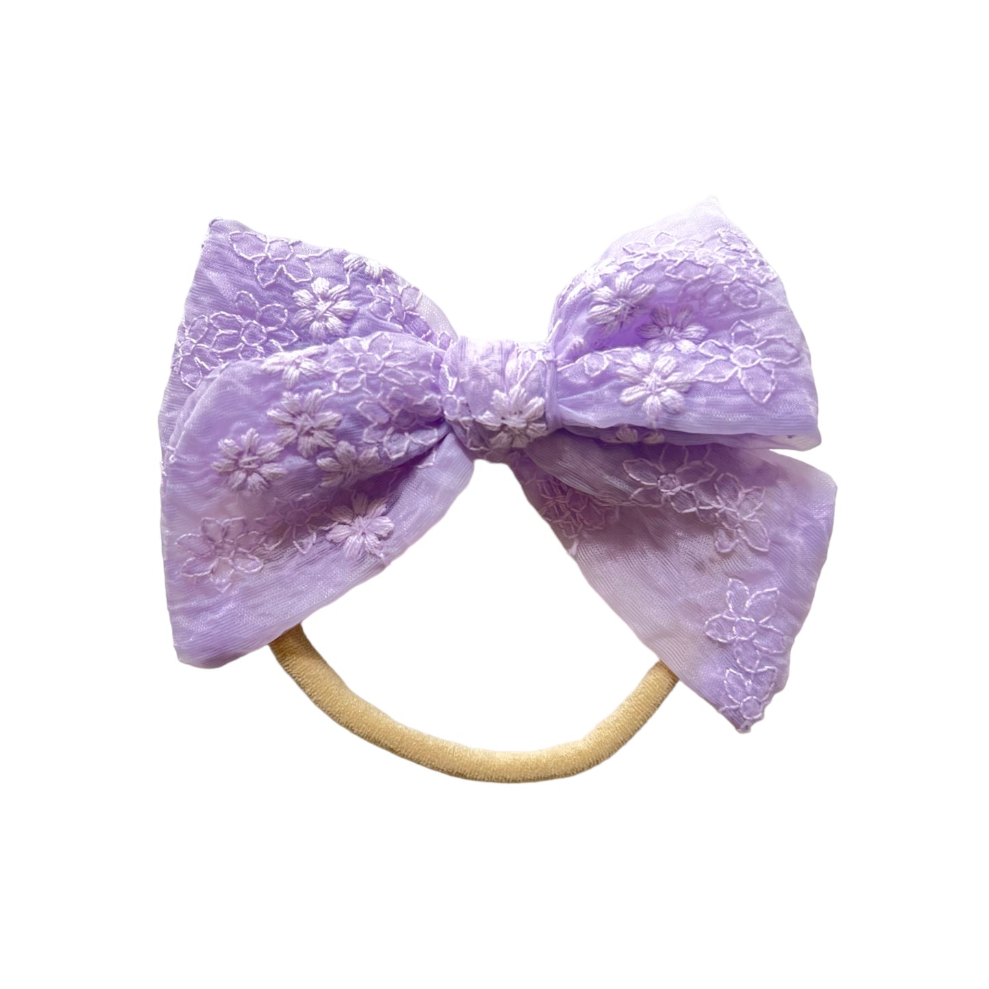 Lavender Lace Organza
