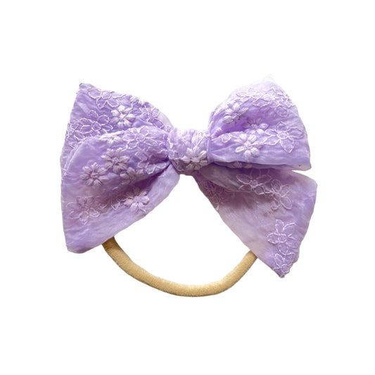 Lavender Lace Organza