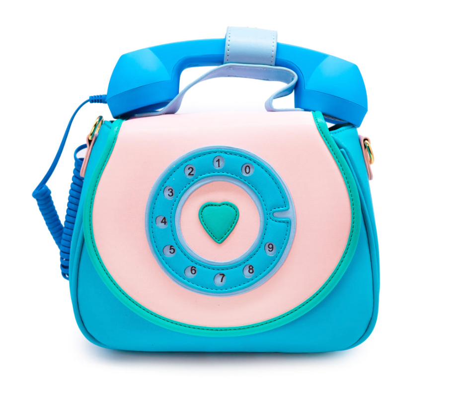 Ring Ring Phone Convertible Handbag - Mermazing Blue