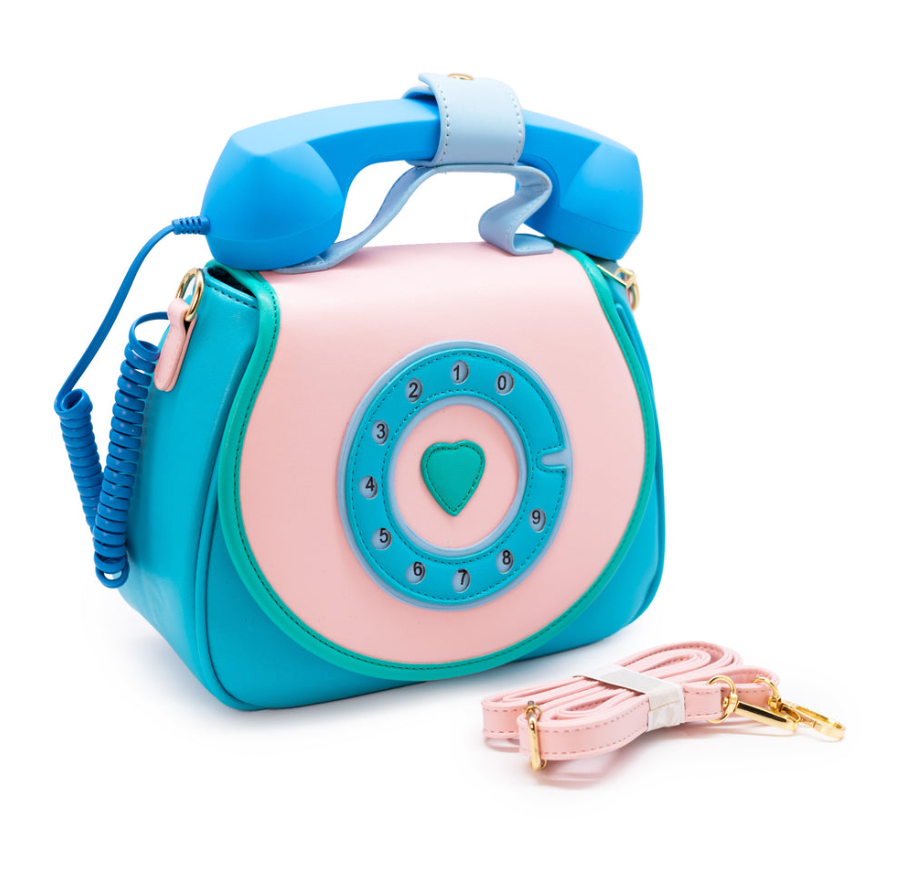 Ring Ring Phone Convertible Handbag - Mermazing Blue