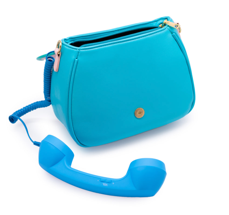 Ring Ring Phone Convertible Handbag - Mermazing Blue