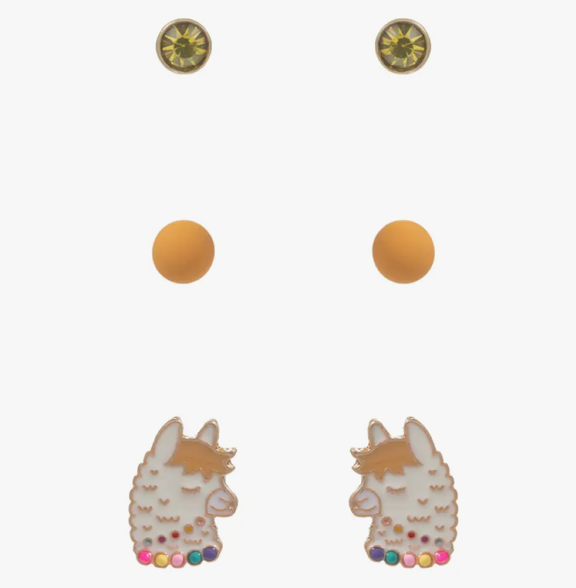 Llama Stud Earring Set