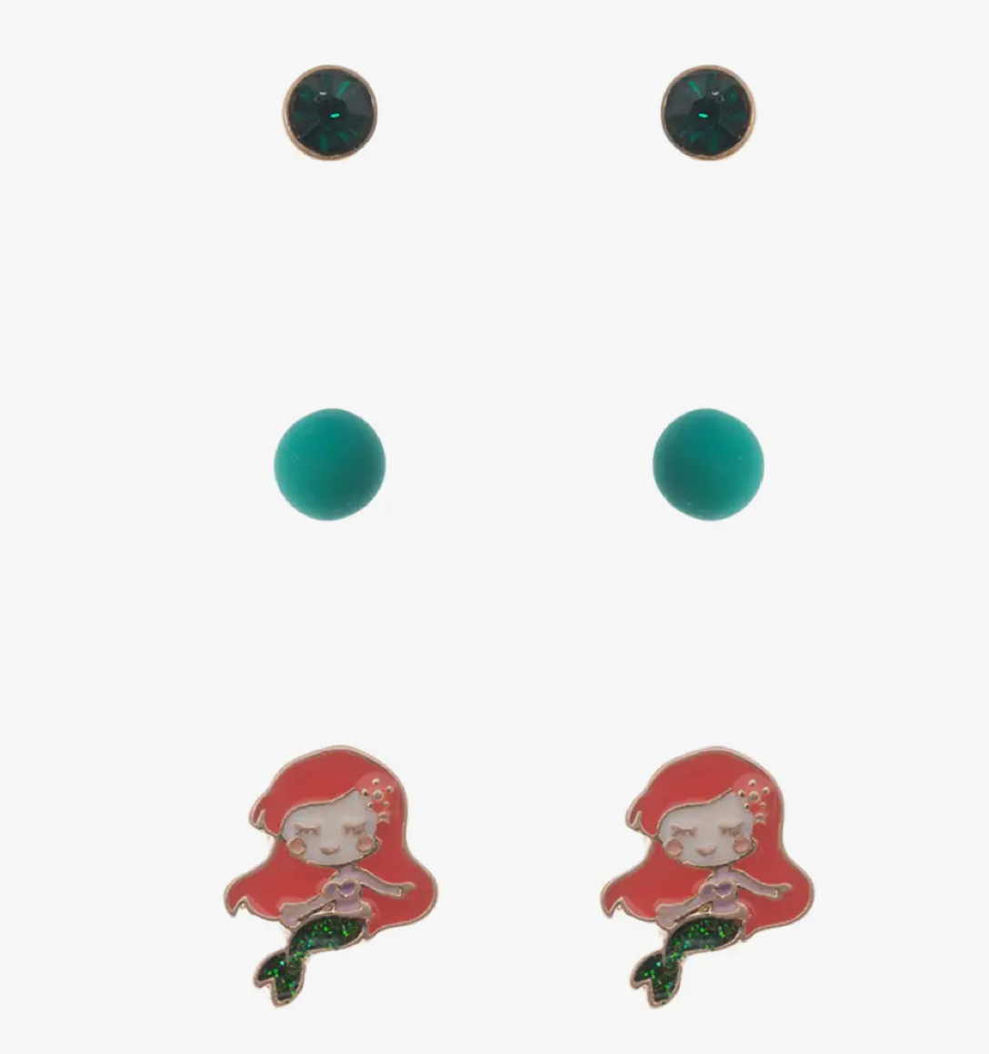Mermaid Stud Earring Set