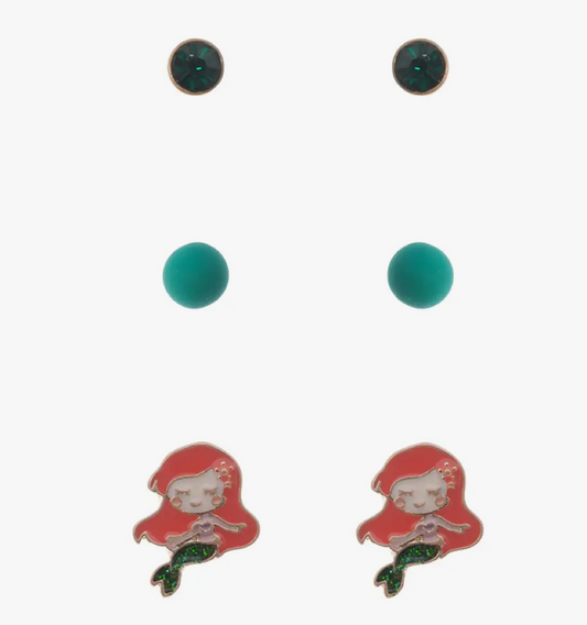Mermaid Stud Earring Set